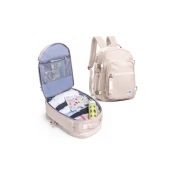 COWBONE Nylon Backpack Medium Size Unisex Grass Green/Beige/Internet Famous Purple/Cool Black