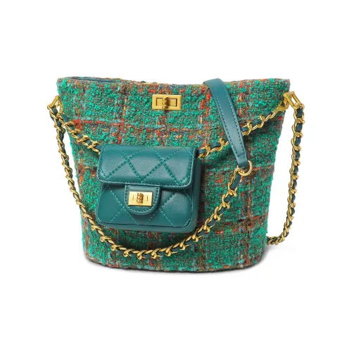 CASSILE Shoulder Bags Turquoise With Irish Green