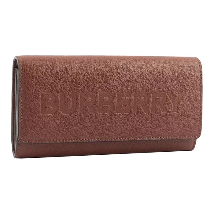 Burberry Cow Leather Wallet Unisex Caramel-1