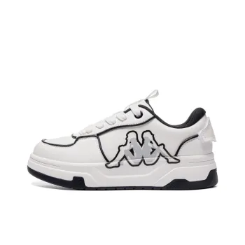 Kappa Back to Back Anti Slip Wear Resistant Low Top Skateboard Shoes Women's Black White