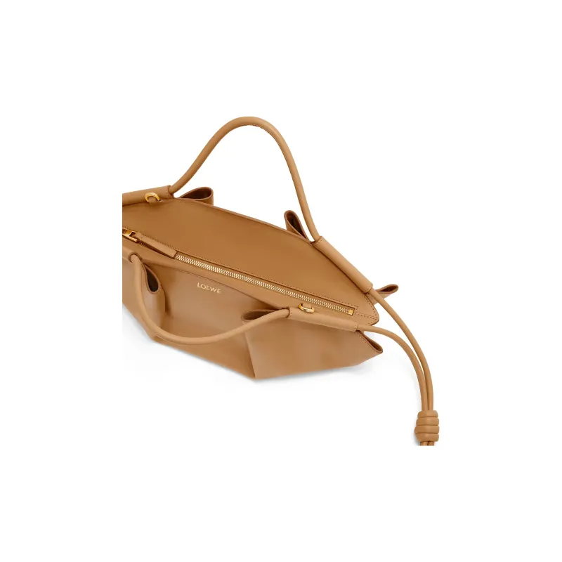 LOEWE Bright Nappa Cow Leather Dumpling Bag, Shoulder Bag, Crossbody Bag, Handbag Trumpets Women's Oak-7