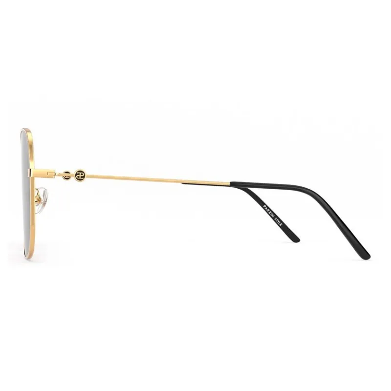 PARZIN Square Sunglasses Women's Metal Thin Frame Multicolor Lens Elegance Elegant-8