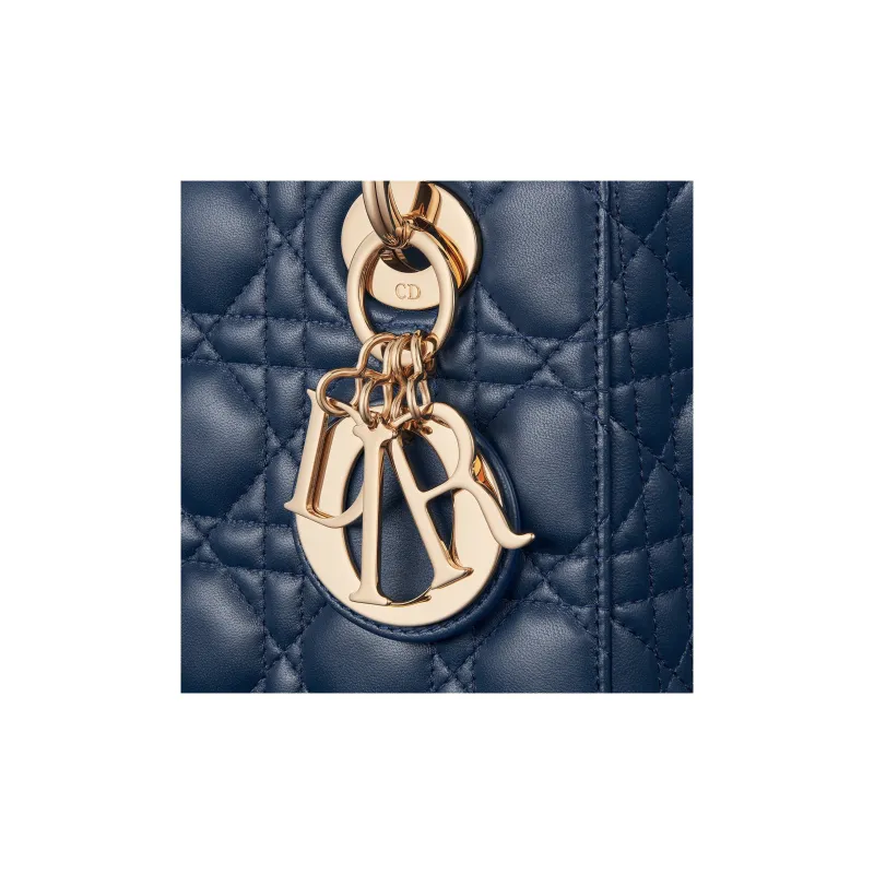 DIOR Lady DiorMy ABCDior Lambskin Shoulder Bag, Crossbody Bag, Handbag Trumpets Women's Deep Sea Blue-4