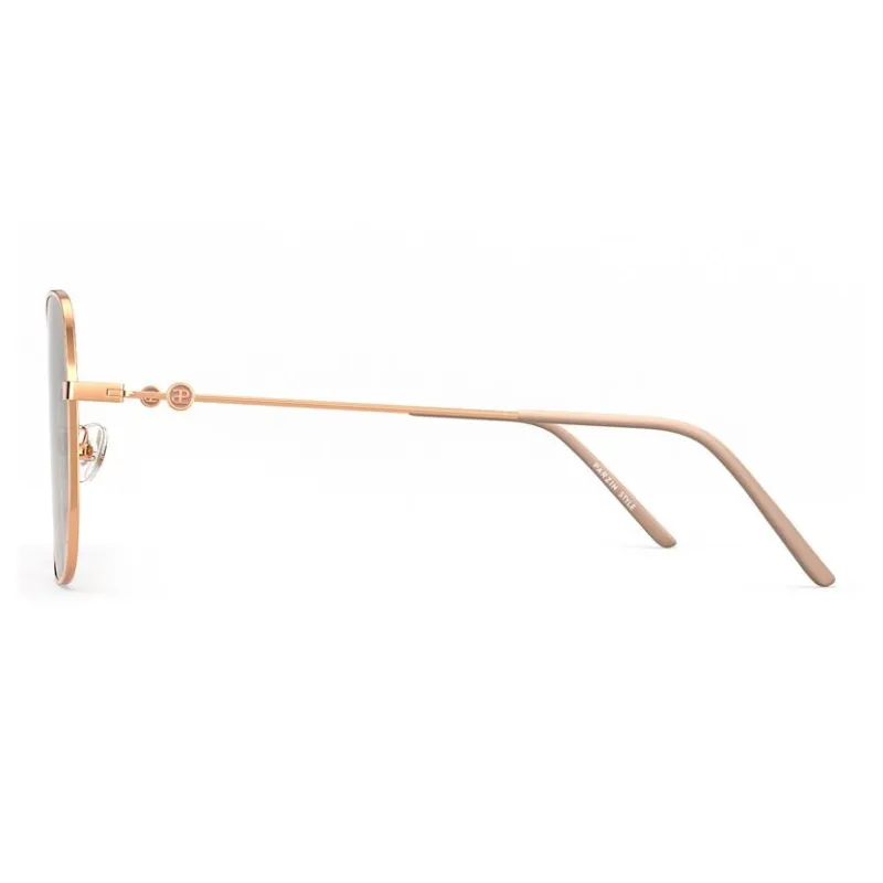 PARZIN Square Sunglasses Women's Metal Thin Frame Multicolor Lens Elegance Elegant-13