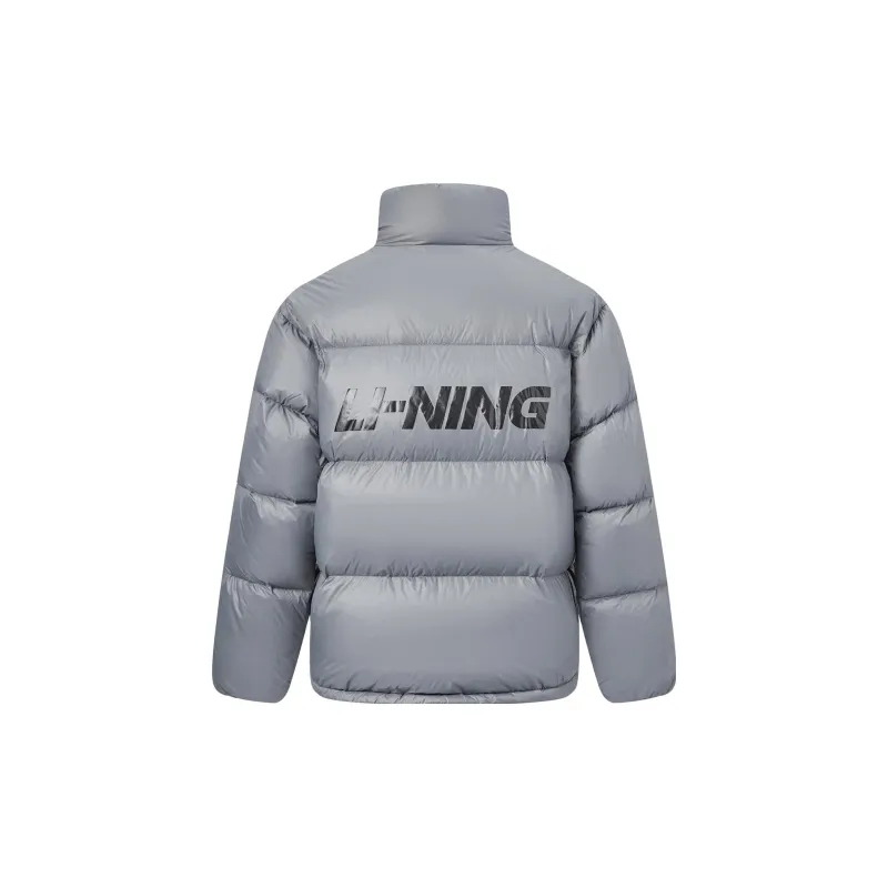 LiNing Fondue Down Series Down Jacket Unisex Rubble Gray-1