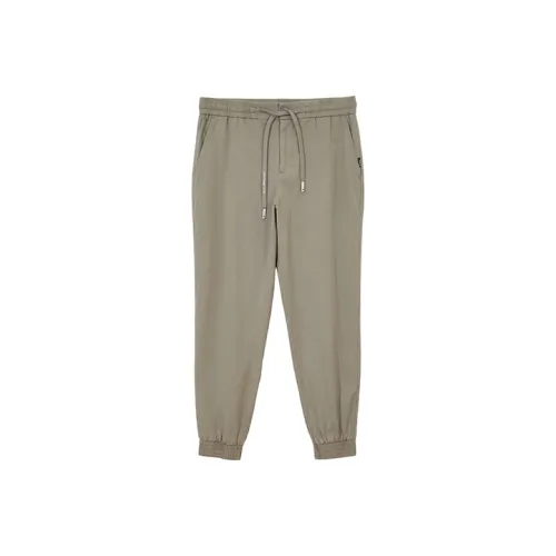 JACK&JONES Casual Pants Men Gray Green GREY SAGE