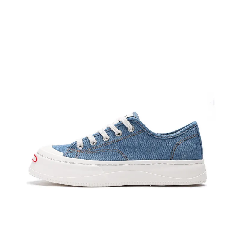 Feiyue Wear-resistant Non-slip And Breathable Low-Top Canvas Shoes Women's Light Blue-0