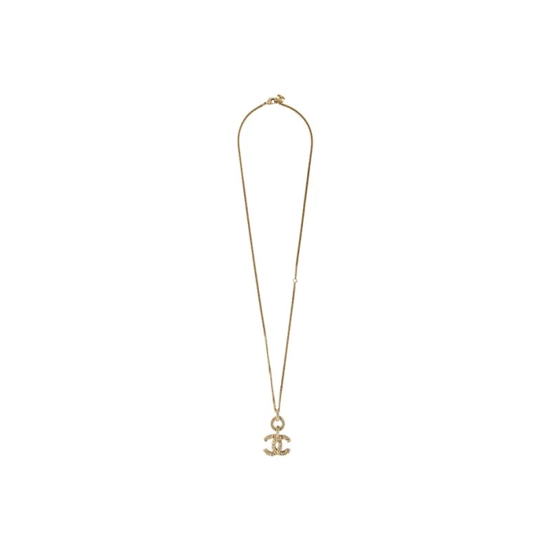 CHANEL Necklaces Unisex Gold-2