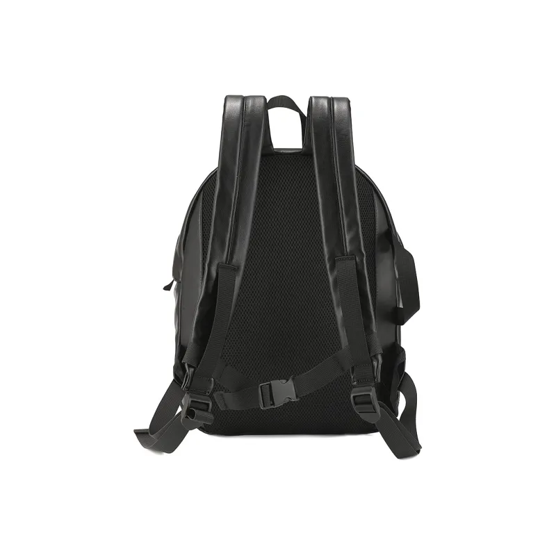 MEXICAN Polyurethane Leather Backpack Regular Women's Black/Pink/Ecru-1