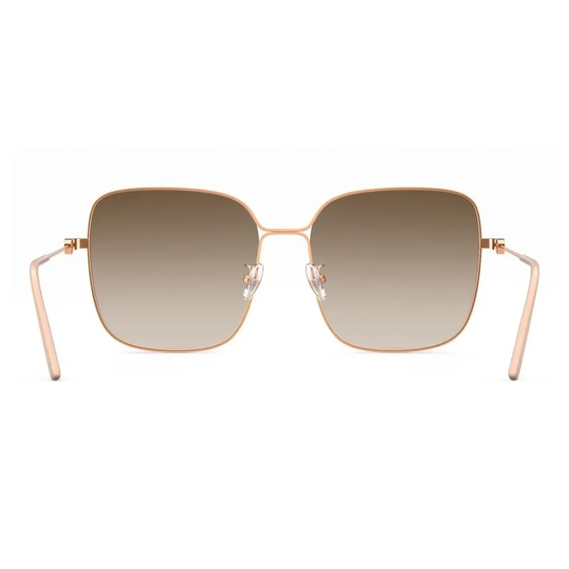 PARZIN Square Sunglasses Women's Metal Thin Frame Multicolor Lens Elegance Elegant-14