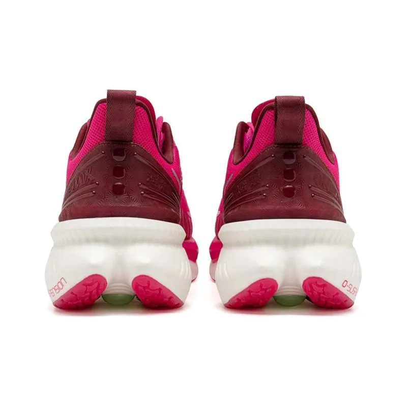 ONEMIX Shock Absorber Slip Resistant Low Top Running Shoes Unisex Onion Red-2