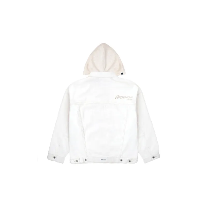 Aape Logo patch Cotton Denim Jacket-1