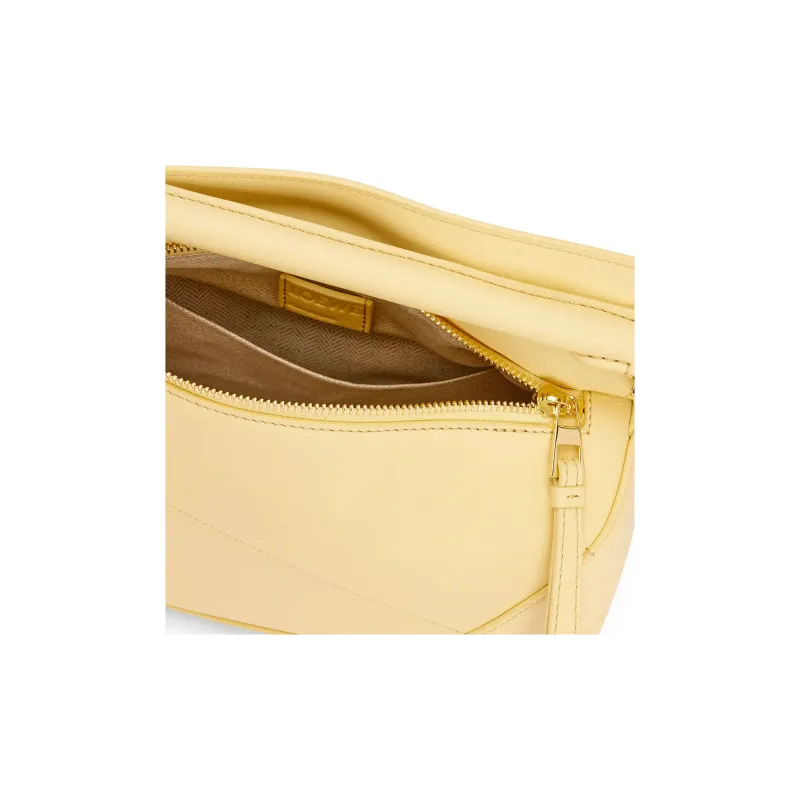 LOEWE Puzzle Cow Leather Handbag, Shoulder Bag, Crossbody Bag Trumpets Women's Vanilla-5
