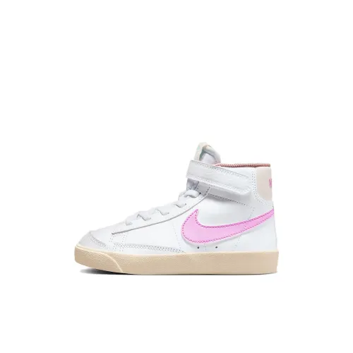 Nike Blazer Skateboard Shoes Kids High-Top White/Pink