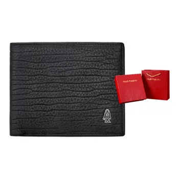 Hush Puppies Deerskin Wallet Regular Men's Black