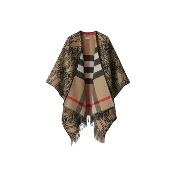Burberry Ekd Wool Cape