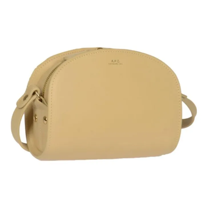 A.P.C Leather Shoulder Bag Women's Sand Dune-1