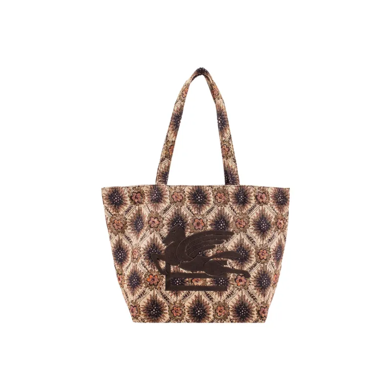 ETRO All Over Floral Printed Medium Tote Bag-0