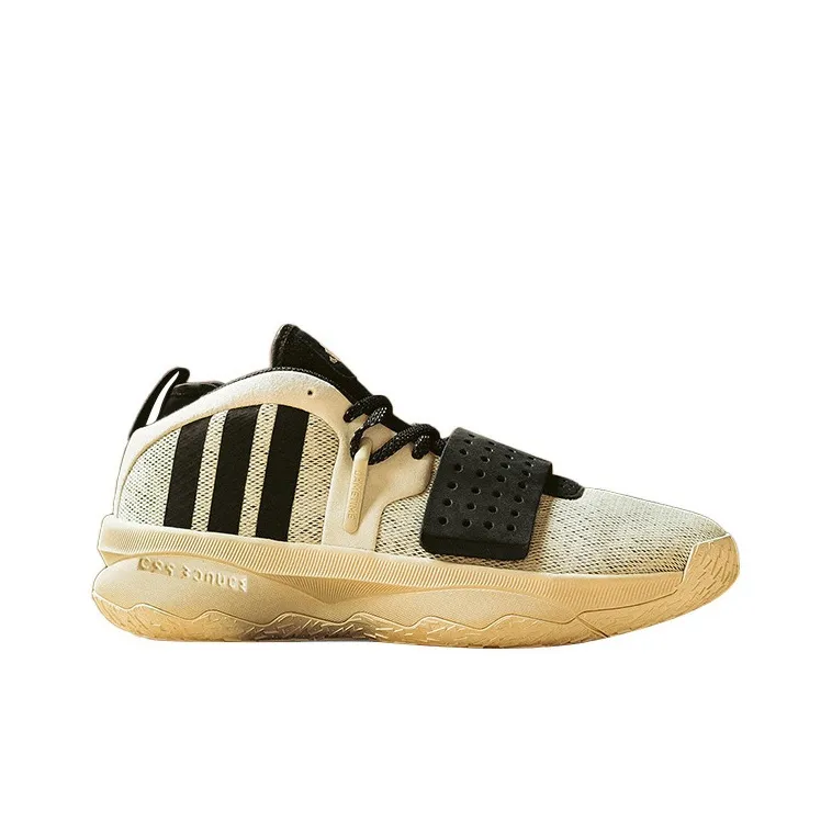 Adidas Dame 8 Extply Anti Slip Wear Resistant Low Top Basketball Shoes Men's White Black-1