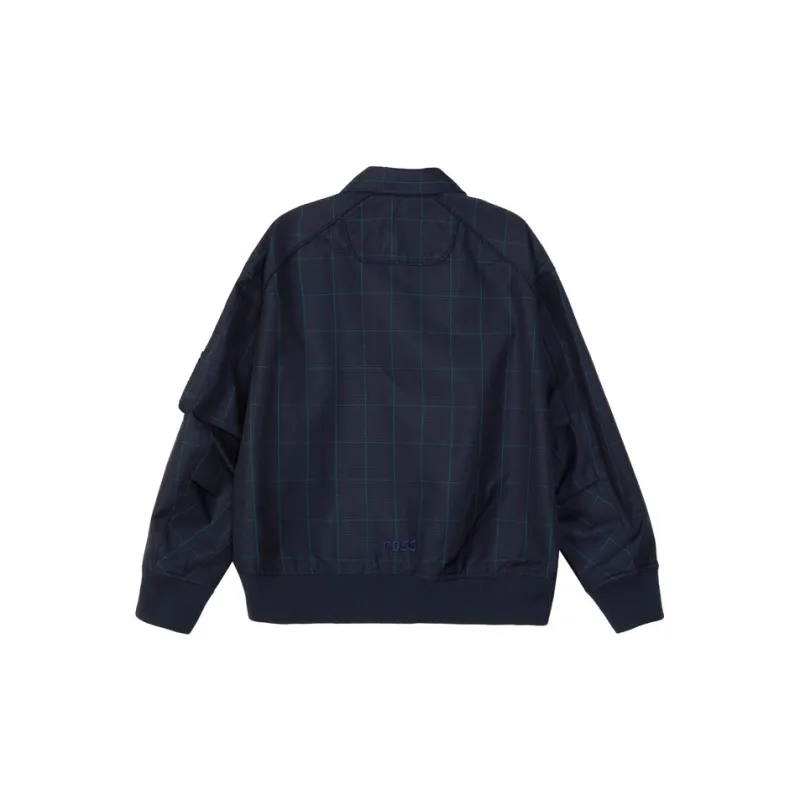 FOSS Jackets Unisex Blue Purple Plaid-1