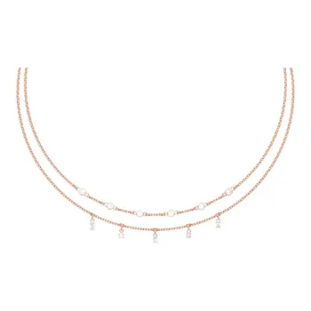 Swarovski Penélope Cruz Moonsun Rose Gold Tone Plated Necklaces Women's Gold