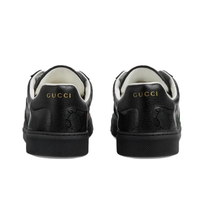 GUCCI Ace Gg Crystal Canvas Black Women's-4