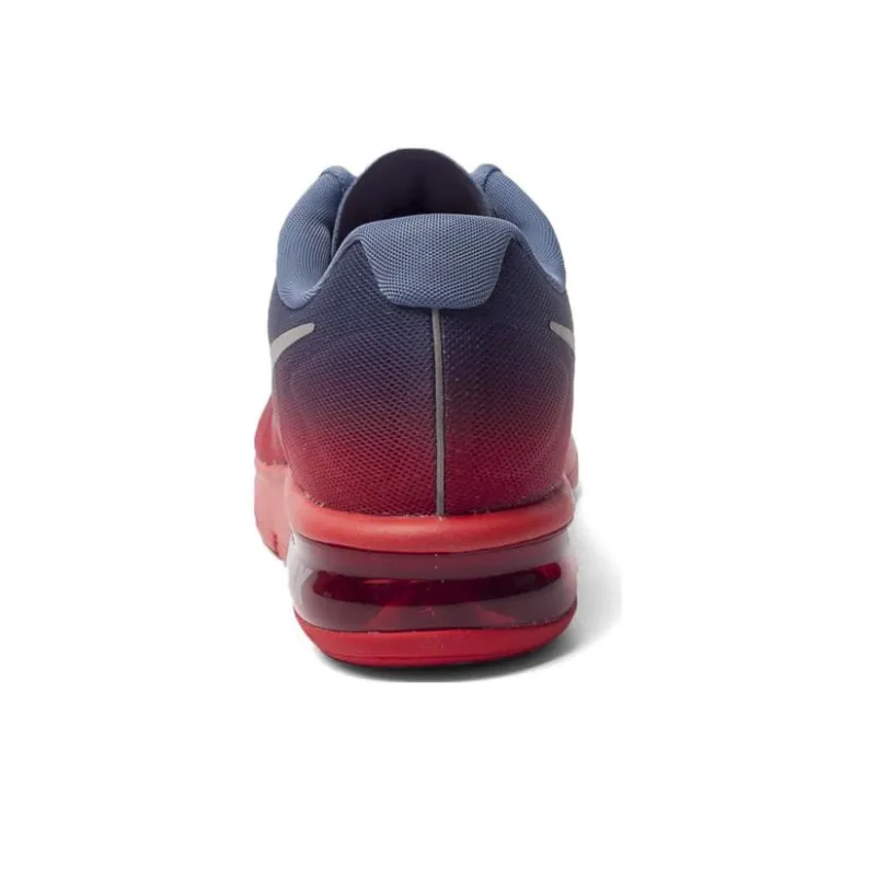 Nike Air Max Sequent Anti-Slip Wear-Resistant Low-Top Casual Shoes Men's Blue Red-3