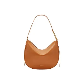 COCCINELLE Cow Leather Handbag Shoulder Bag Medium Size Women's Chili Pink Yellow