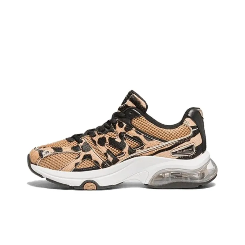 MICHAEL KORS Breathable Low Top Casual Shoes Women's Black Yellow-0