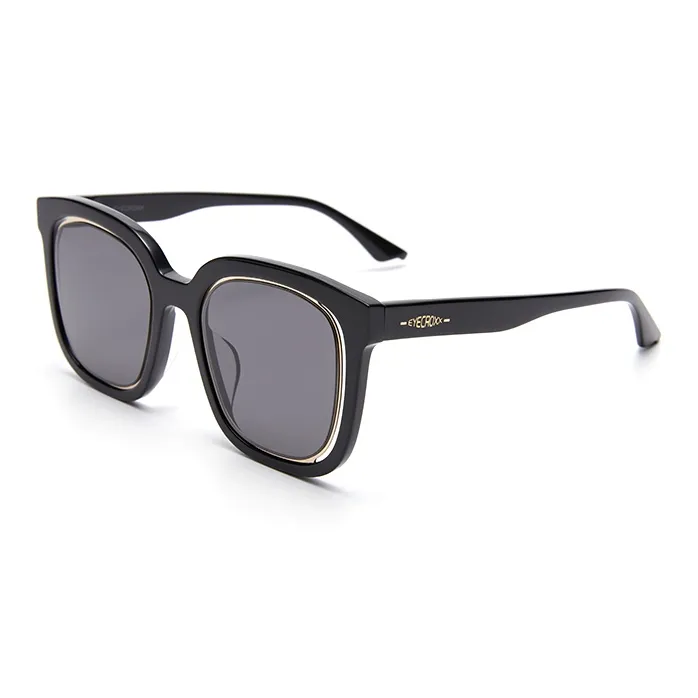 EYECROXX Plate Frame Round Sunglasses Unisex-0