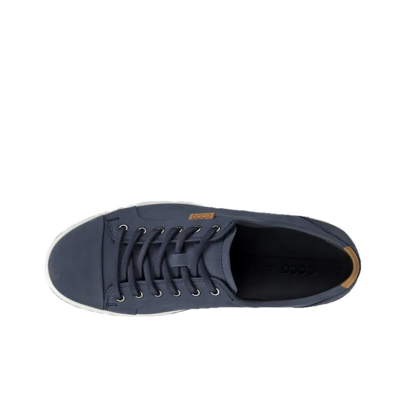 Ecco Soft 7 Low Top Skateboard Shoes Men's Blue-3
