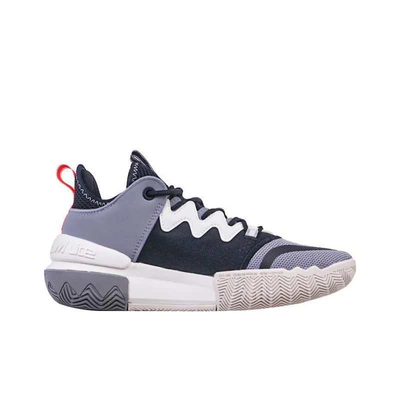 361° Anti Slip Wear Resistant Low Top Basketball Shoes Men's Invisible Gray Black-1