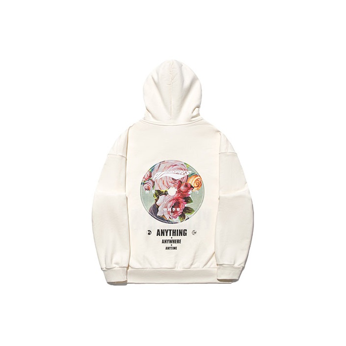 Pleasures X LiNing Sweatshirts Unisex Ecru L - POIZON