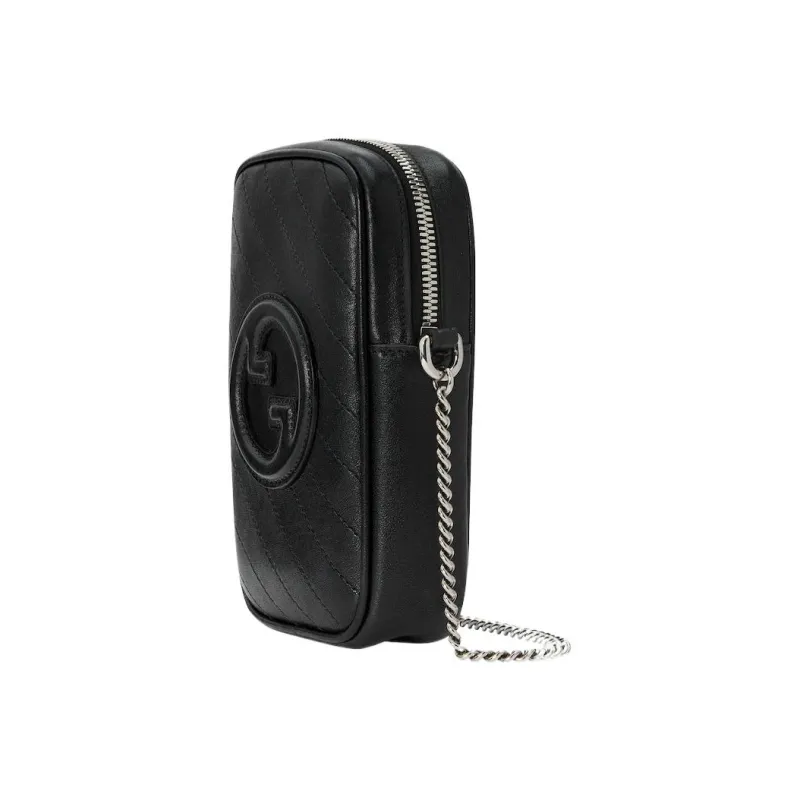 GUCCI Blondie Leather Crossbody Bag, Shoulder Bag Women's Black-1