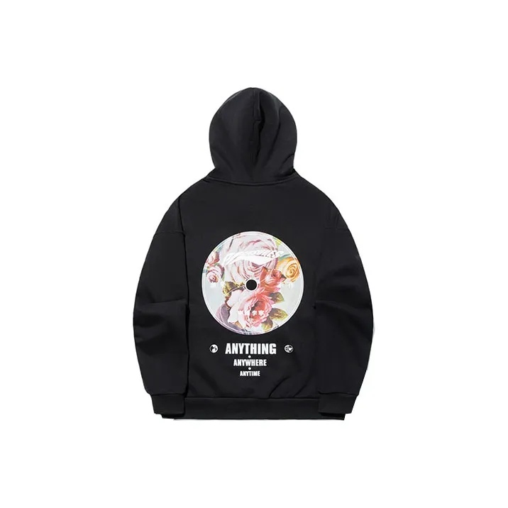 Pleasures X LiNing Sweatshirts Unisex Black-1