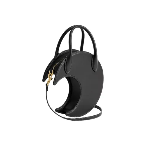 COACH Recycled Glove-Tanned Leather Crescent Bag Shoulder Bag Crossbody Bag Handbag Regular Women's Black