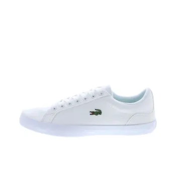 LACOSTE Slip Resistant Low Top Skateboard Shoes Men's White