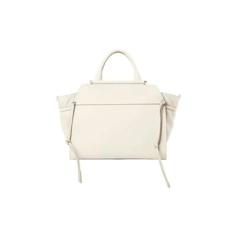 Chloe Calfskin Combined With Lambskin One Shoulder Handbags Medium Size Women's White-2