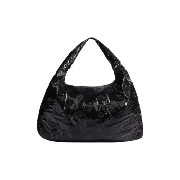 Adidas Polyurethane With Recycled Polyester Film Handbag Shoulder Bag Women's Black