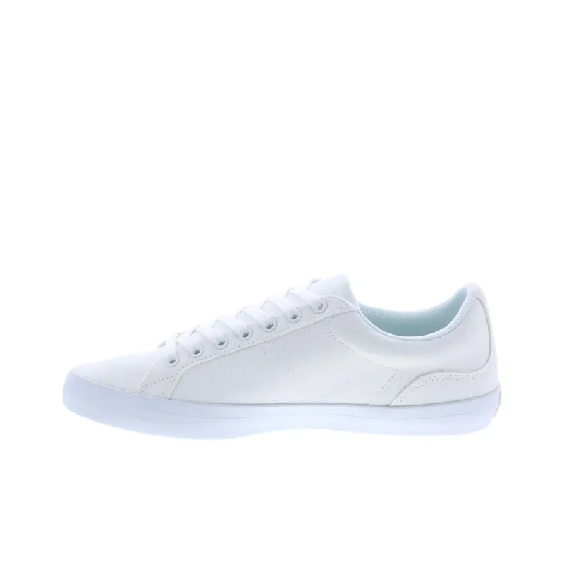 LACOSTE Slip Resistant Low Top Skateboard Shoes Men's White-2