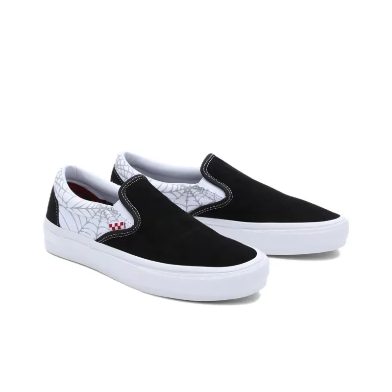Vans Black Widow Spider Slip On 'Black White'-2