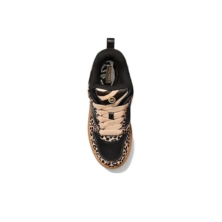 MICHAEL KORS Rumi Slip-Resistant Low-Top Casual Shoes Women's Black Yellow-3