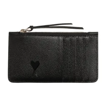 AMIPARIS Paris Ami De Coeur Logo Plaque Zipped Card Holder
