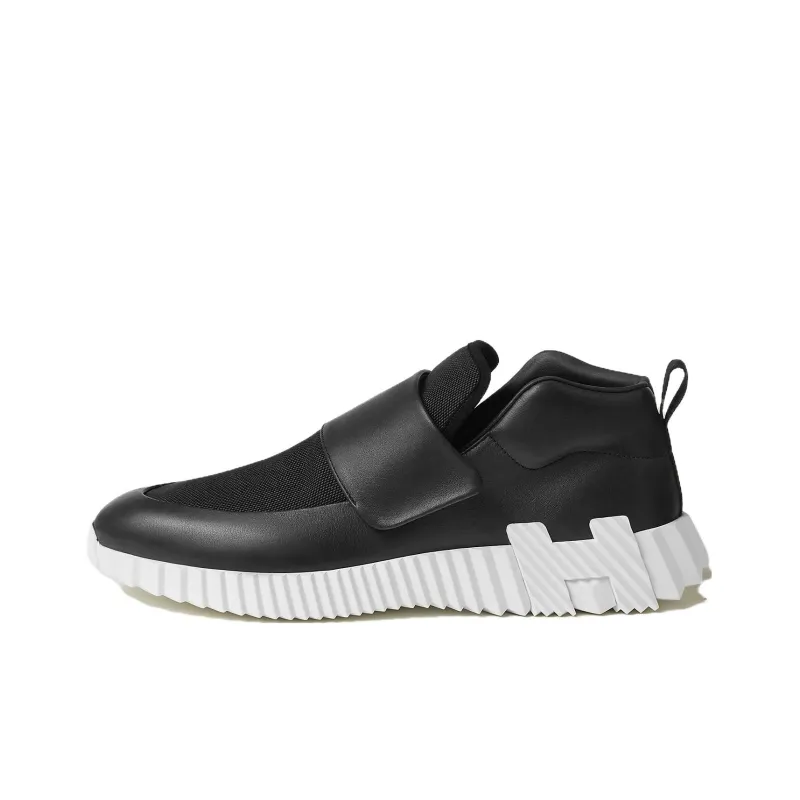 HERMES Low Top Casual Shoes Men's Black-0