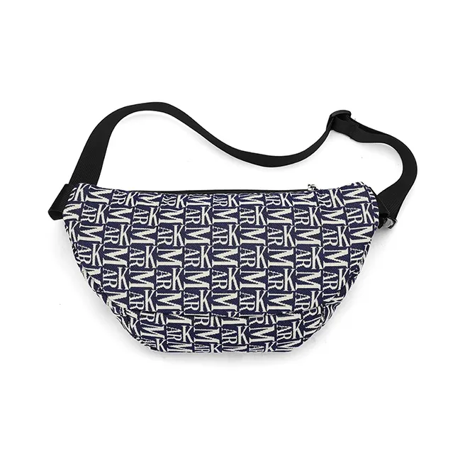 FAIRWHALE Fabric Crossbody Bag Fanny Pack Sling Bag Regular Unisex Dark Blue-4