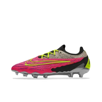 Nike Phantom GX Elite Elite FG Gripknit Anti Slip Wear Resistant Low Top Running Shoes Unisex Red
