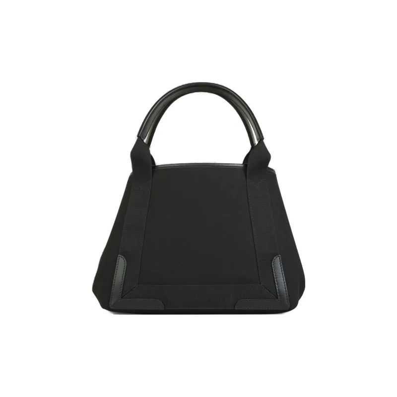 Balenciaga Cotton With Calfskin Tote Bag, Shopping Bag, Handbag Women's Black-1