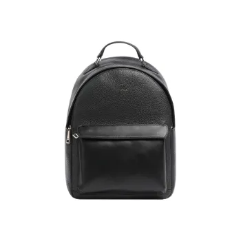 Furla Grained Leather Backpack Women's Black