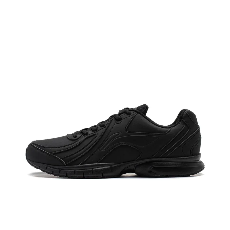 LiNing Cushioning, Slip Resistant, Lightweight Low Top Running Shoes Men's Black-0