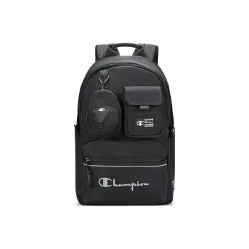 Champion Fabric Backpack Medium Size Unisex Black